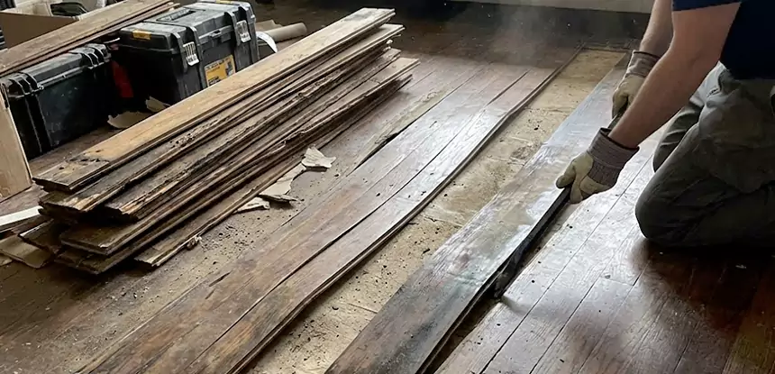 Wood Veneer Water Damage Repair Clarkdale