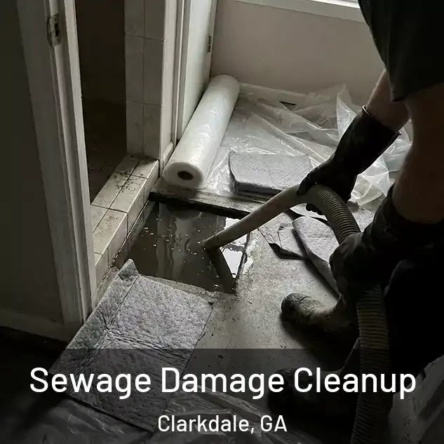  Sewage Damage Cleanup Clarkdale, GA